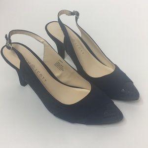 Karen Scott Ghwen Navy Womens Slingback Pumps NIB